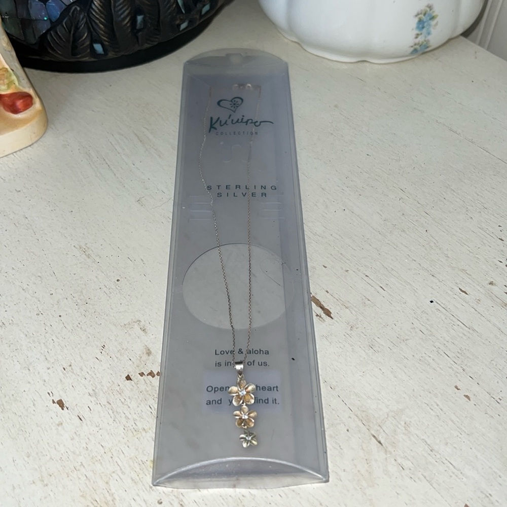 NWT Sterling Silver necklace & Pendant Ku’uipo Collection  Hawaii 16”
